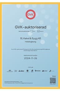 GVK-auktoriserad – BL Kakel & Bygg AB